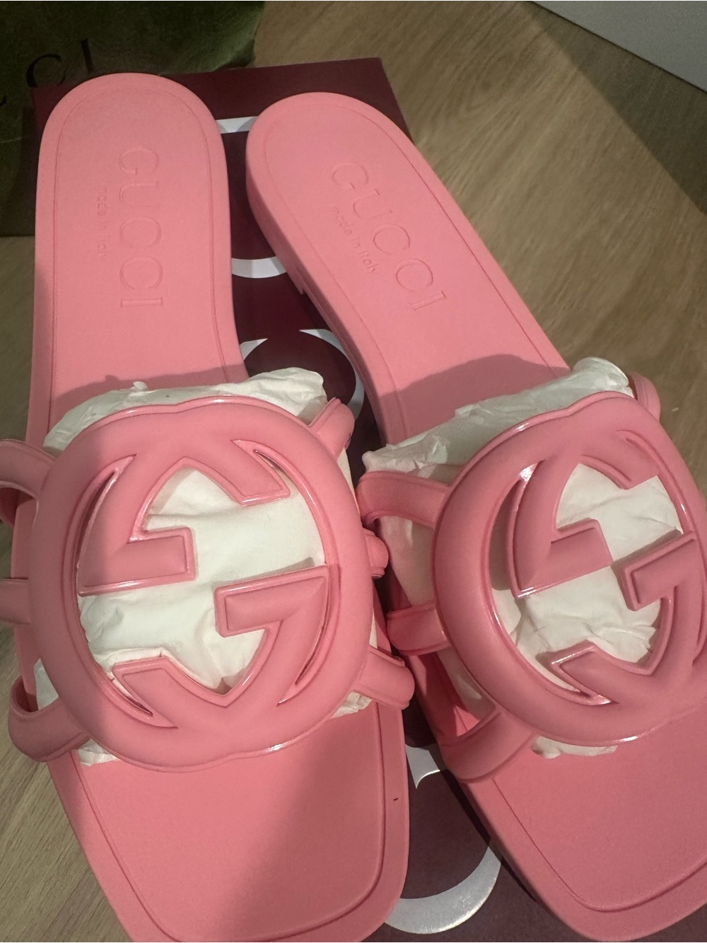 Gucci Pink Sandals Authentic sz 40 - Picture 3 of 4